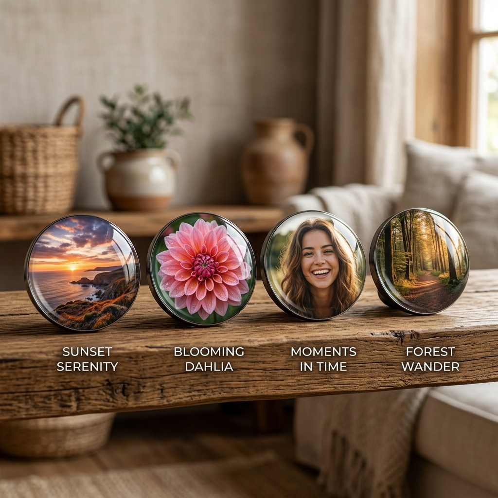 Glass Dome Magnets