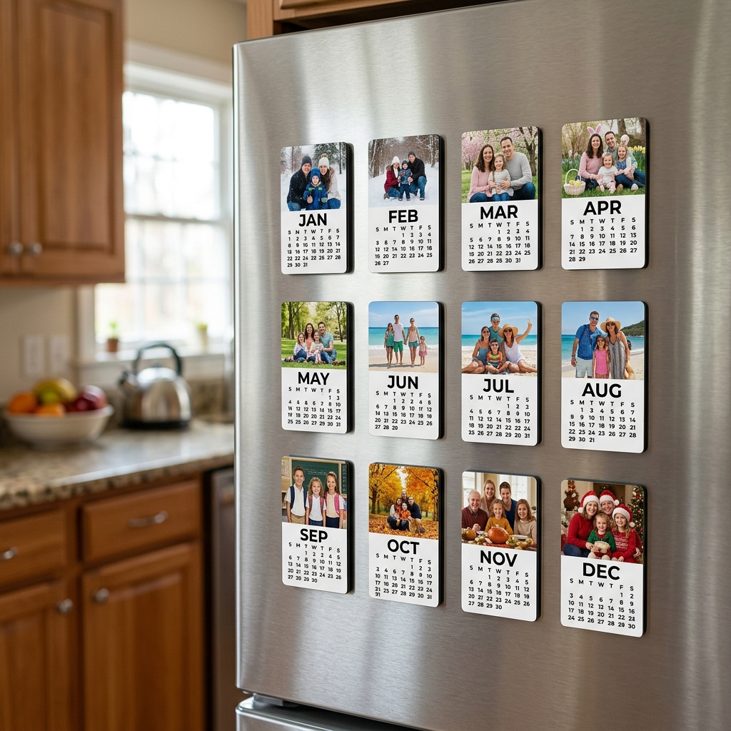 Photo Calendar Magnet